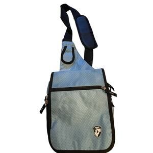 Heys Travelmate V3 Crossbody Utility Bag Unisex Organizer Lined Nylon Light Blue